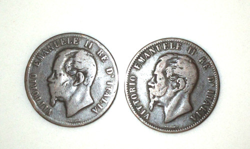 Centesimi 1863 1867h - 10, /