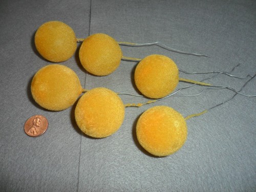 Palline floccate vintage - , oro