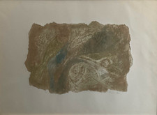 RUI Romano (1915-1977) QUADRO con CORNICE LITOGRAFIA FIRMA OPERA 50 x 70 cm rara