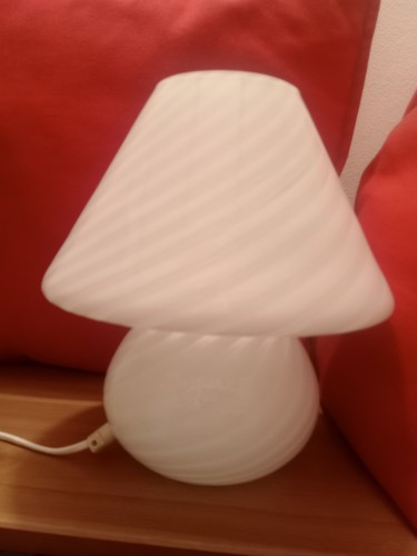 Murano lamp white mushroom - lamp,