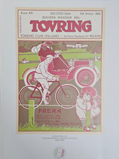 UMBERTO BOCCIONI " Rivista Mensile del Touring " del 1908 Riproduzione Stampa