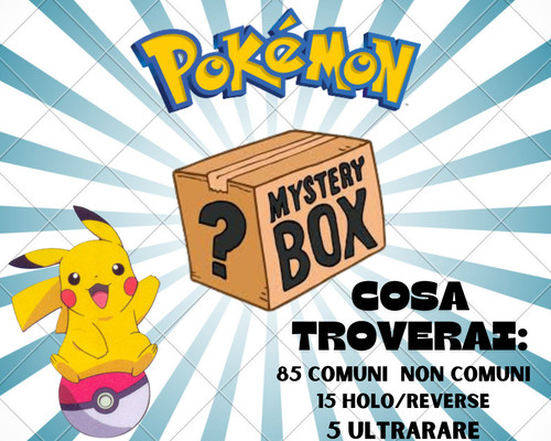 Box mistery pokémon 100 - pokémon, carte