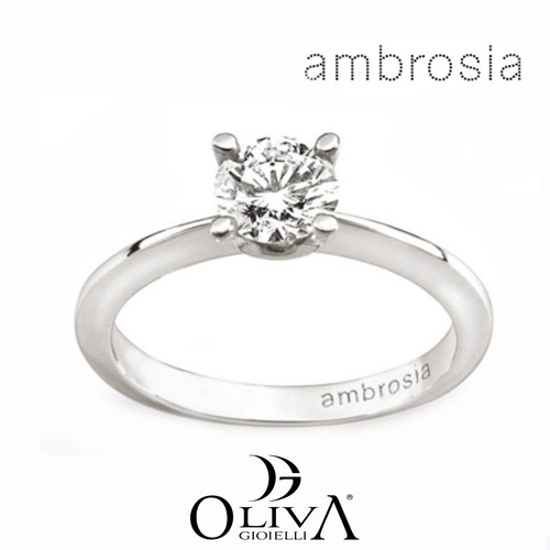 Anello solitario ambrosia - anello,