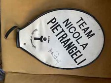 RACCHETTA TENNIS LEGNO FODERO NICOLA PIETRANGELI