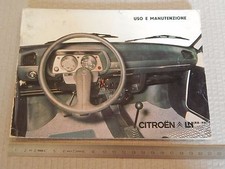 MANUALE USO MANUTENZIONE ORIGINALE 1978 CITROEN LN