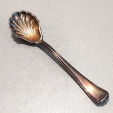 Vecchio cucchiaino da panna Art Deco GES Gustav Ebel Solingen anni 90 rivestimento argento 38 grammi