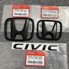 Emblema griglia anteriore bagagliaio per Honda Civic 17-2021 Sport Touring Hatchback nero