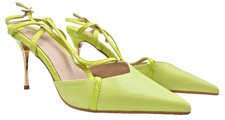 MODA IN PELLE verde lime tacco