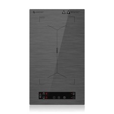 Piastra a Induzione 2 Fuochi, Piano Cottura Induzione Con Flex Zone, 10 Livelli 