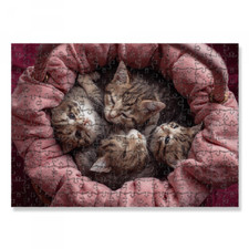 PUZZLE GATTINI CESTA VIMINI