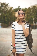 ZARA ABITO STRIATO CON