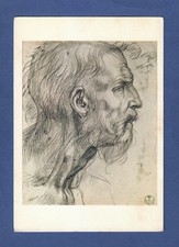 Andrea del Sarto Testa virile Galleria Uffizi Firenze non viaggiata 