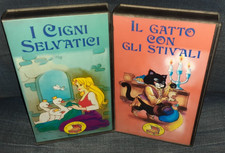 VHS VINTAGE CARTOON Lo Scrigno delle Fiabe CIGNI SELVATICI,GATTO CON GLI STIVALI