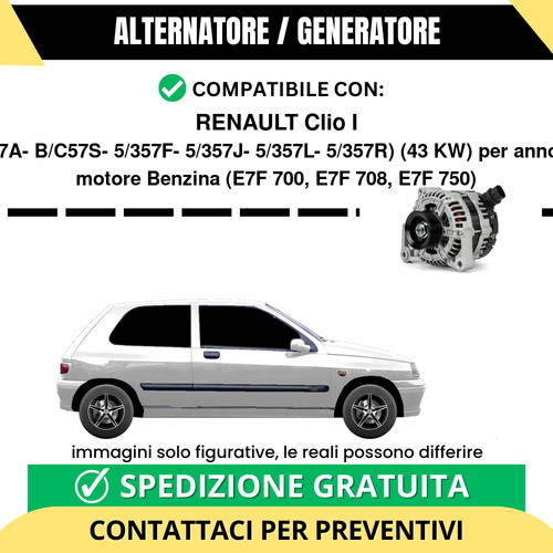 Alternatore renault clio 2 - renault,