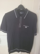 Polo Fred Perry nera doppia
