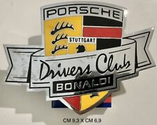 PORSCHE STUTTGART DRIVER CLUB BONALDI PLACCA RADIATORE AUTO
