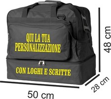 Borsone sportivo calcio,palestra,piscina,tempo libero etc colore NERO 