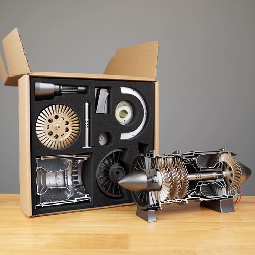 Kit modellino motore turbojet