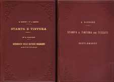 STAMPA E TINTURA DEI TESSUTI E DELLE FIBRE TESSILI DI A. SANSONE.UTET 1893/1896