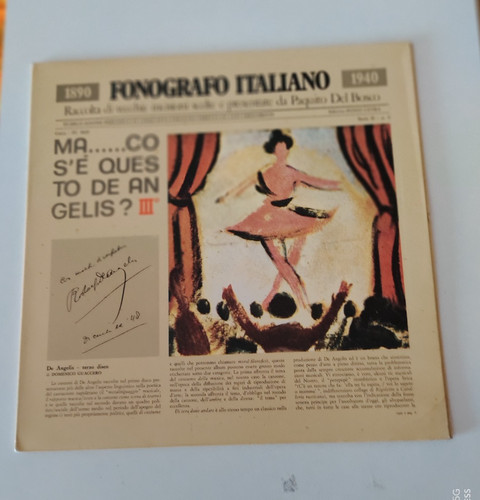 Fonografo italiano cos - , italiano-