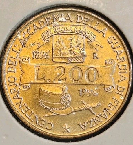 Italia 200 lire - lire, 1996