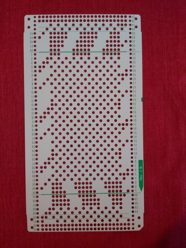 Una scheda perforata dal - , set