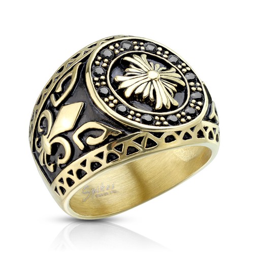 Anello sigillo uomo placcato - anello,