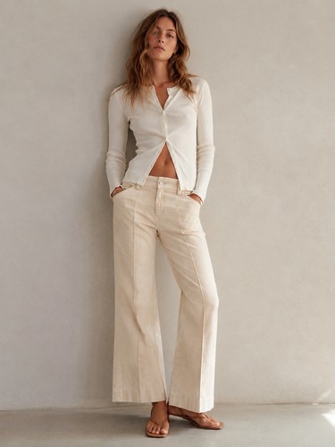 Pantalone vestito donna gamba