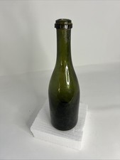 Old Glass Bottle About 1840 Mouth-blown Inserted Bottom