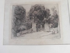 STANIS DESSY - ACQUAFORTE DEL 1954 - SAN SIMPLICIO , FIRMATA STANIS DESSY