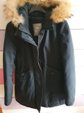 Giaccone/giacca  DONNA PARKA nvernale con vera Piuma Cappuccio pelliccia ao