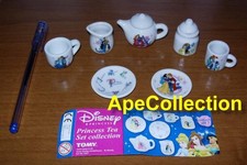 PRINCIPESSE DISNEY TEA SET Set 7 MINI Tazze Piatti Ceramica Gashapon TOMY