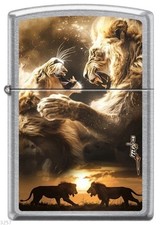 ZIPPO ★ LIONS by Mazzi