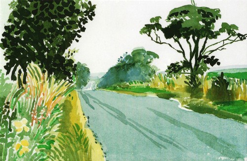 Cartolina david hockney - cartolina,
