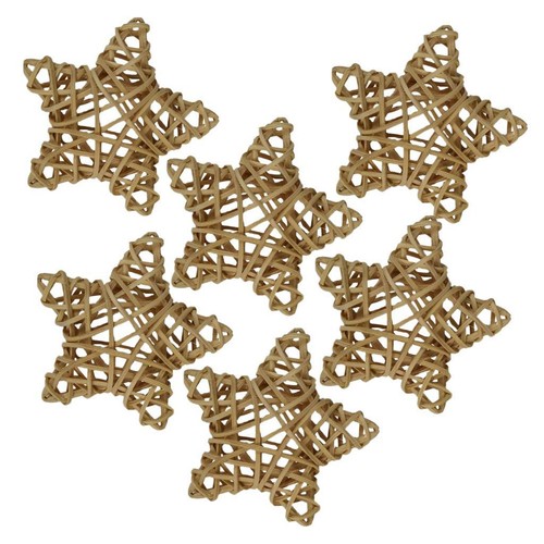 6pcs naturale vimini rattan