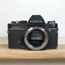 Fotocamera Analogica Konica Autoreflex TC Solo Corpo Macchina Fotografica Nero