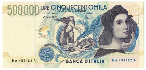500000 lire banca italia - 500000,