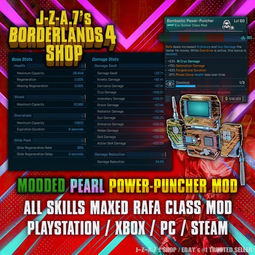 Borderlands modded class - 4✨,
