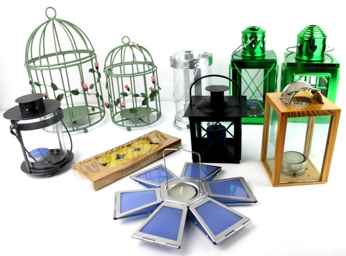 Lotto lanterne porta candele - lotto,