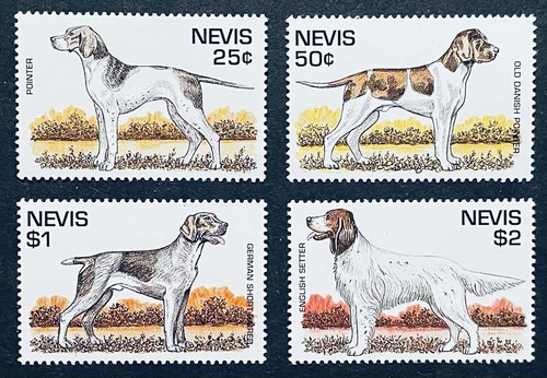 Nevis dog stamps set mnh - nevis,