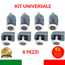 ✅ KIT 8 CUSCINETTI RICAMBIO BOX DOCCIA Cabina Porta Anta Scorrevole Rotelline ✅