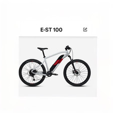 bici elettrica a pedalata assistita uomo E-ST 100 bianco e rosso 