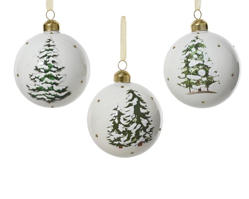 Palline natale 8cm vetro - 8cm,