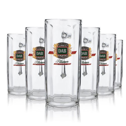 Set bicchieri dab vetro - 6,