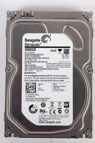 One seagate barracuda hdd - one,