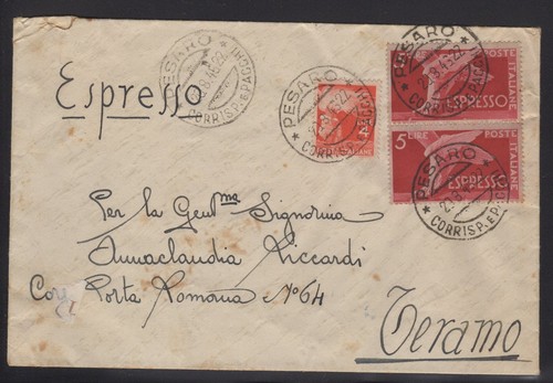 Storia postale 1946 espresso - postale,