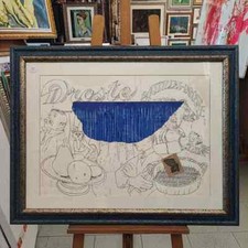 Concetto pozzati litografia - pozzati,