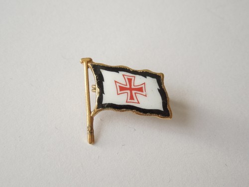 Vintage spilla bandiera croce - spilla,