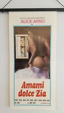 LOCANDINA EROTICA "AMAMI DOLCE ZIA" ALICE ARNO + SEXI + EORTICA + PORNO
