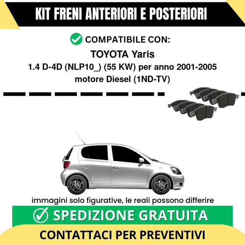 Pastiglie freno ant post - ant, +